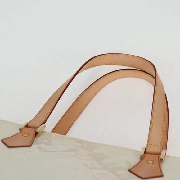 LOUIS VUITTON Monogram Vernis Houston Hand Bag Perle M91342 LV Auth ep10355A - Picture 9 of 16